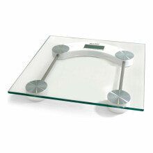 Напольные весы цифровые весы для ванной Basic Home Прозрачный (30 x 30 x 3,5 cm)