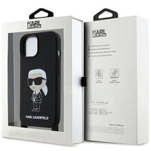 KARL LAGERFELD Klhcp15Sscbsknk iPhone 151413 6.1 Crossbody Silicone Ikonik phone case