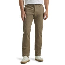 Купить мужские брюки Lee®: Lee® Flat Front Chino with Motion Flex Waistband Pant Men's 30x30 Brown Cotton