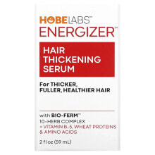 Несмываемые средства и масла для волос хоуб Лэбс, Energizer, Hair Thickening Serum, 2 fl oz (59 ml)