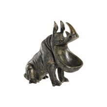 Decorative Figure DKD Home Decor 31,5 x 17,5 x 30,5 cm Copper Colonial Rhinoceros
