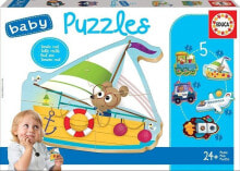 Деревянные пазлы для детей Educa Puzzle Baby Pojazdy 2