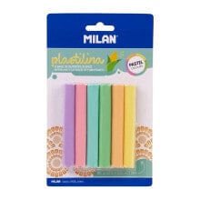 MILAN Blister Pack 6 modelling Clay Sticks Colors 70g