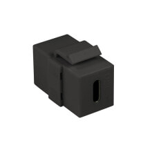 Комплектующие для сетевого оборудования NK0032 - Flat - Black - USB C - USB C - Female - Female