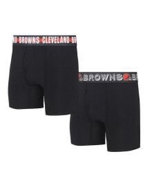 Купить мужские трусы Concepts Sport: Men's Cleveland Browns Gauge Knit Boxer Brief Two-Pack