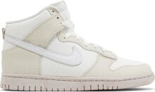 [DV0822-100] Mens Nike DUNK HIGH RETRO PRM 'CRACKED LEATHER SWOOSH'