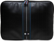 Купить чехлы для планшетов BMW: Etui BMW BMW Sleeve BMCS16COMSCAKL 16" czarny/black Carbon Blue Stripes