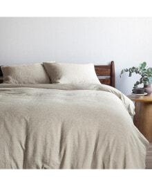 Одеяло и наволочки из льна французского и хлопка - набор для полной/королевской кровати Bokser Home купить онлайн