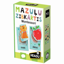 HEADU Montessori Baby Flashcards In Latvian Lang doll