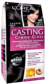 Краска для волос Loreal Paris Casting Creme Gloss 100 Безаммиачная крем-краска для волос, оттенок черный солодка