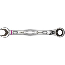 Рожковые, накидные, комбинированные ключи для автомобилей Комбинированный гаечный ключ с реверсной трещоткой Joker Switch Wera 020069 14 мм