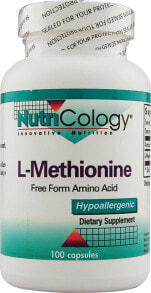 Аминокислоты nutriCology L-Methionine Гипоаллергенный L-метионин 100 капсул