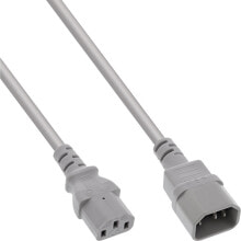 Computer connectors and adapters kaltgeräteverlängerung C13 auf C14 grau 1m - Cable - Extension Cable