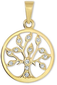 Кулоны и подвески Gold pendant Tree of Life with crystals 249 001 00442