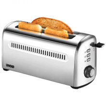 Toasters uNOLD Retro - 4 slice(s) - Stainless steel - Stainless steel - Buttons - Rotary - 1500 W - 220 - 240 V