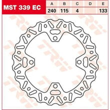 TRW Ec-Cross-Design Wave Kawasaki KLX 450 R Rear Brake Disc