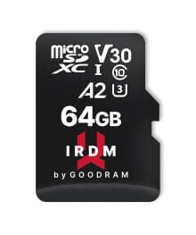 Карты памяти goodram IRDM M2AA 64 GB MicroSDXC UHS-I Класс 10 IR-M2AA-0640R12