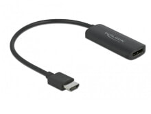 DeLOCK 63206 видео кабель адаптер 0,24 m HDMI Тип A (Стандарт) Черный