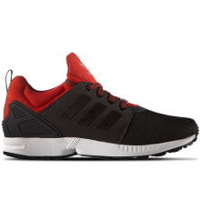 Мужская спортивная обувь для бега Мужские кроссовки спортивные для бега черные текстильные низкие Adidas ZX Flux Nps Updt