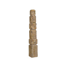 Decorative Figure Romimex Beige Tribal 10 x 66 x 10 cm