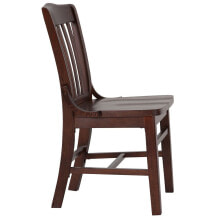 Flash Furniture hercules Series School House Back Walnut Wood Restaurant Chair