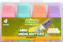 Cresco Zakreślacze mini pastel 4 kolory CRICCO