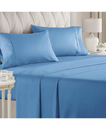 CGK Unlimited 4 Piece Microfiber Sheet Set - Queen