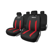 Чехлы и накидки на сиденья автомобиля Комплект чехлов на сиденья Sparco Sabbia Черный/Красный