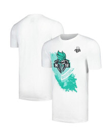 Купить мужские футболки и майки Stadium Essentials: Men's and Women's White New York Liberty Splashed T-Shirt