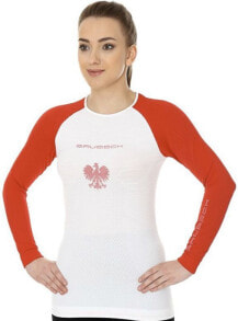 Женская спортивная футболка или топ Brubeck Koszulka damska 3D Husar PRO biało-czerwona r.L (LS13200)