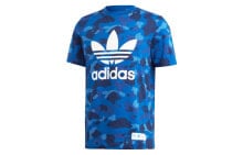 adidas originals x Bape 联名款 短袖T恤 男款 蓝色 / Футболка Adidas originals x Bape T DP0194