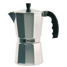 Italian Coffee Pot Orbegozo KF 100 1T Silver Aluminium (1 Cup)