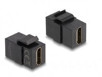 Delock 87875 - Flat - Black - HDMI - HDMI - Female - Female