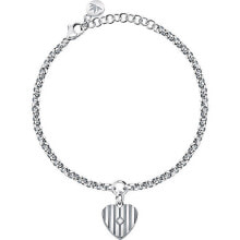 Браслеты charming steel bracelet with an Incanto SAVA09 heart