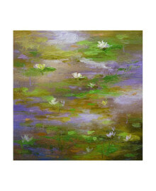 Trademark Global sheila Finch Water Lily Pond 3 Canvas Art - 19.5