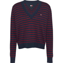 TOMMY JEANS Essential Ext v neck sweater купить онлайн