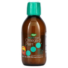 NutraVege, Omega-3 Plant, Strawberry Orange, 500 mg, 6.8 fl oz (200 ml)