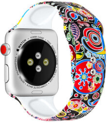 Ремешок или браслет для часов 4wrist Silikonový řemínek pro Apple Watch - Colourful 42/44/45 mm