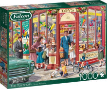 Детские развивающие пазлы jumbo Puzzle 1000 Falcon Sklep z zabawki na rogu ulicy