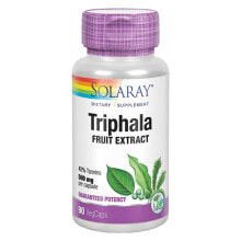 Слабительные, диуретики и средства для очищения организма Solaray Triphala Аюрведическая трава трифала 500 мг 90 капсул