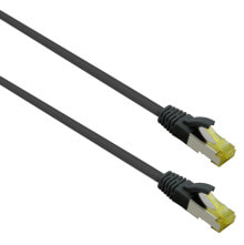 Кабели и разъемы для аудио- и видеотехники Helos 263801 сетевой кабель Черный 0,5 m Cat6a S/FTP (S-STP)