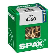 SPAX Yellox 4.0x50 mm Flat Head Wood Screw 100 Units