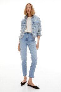 Купить женские джинсы H&M: Джинсы женские высокие H&M Slim Mom