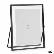 Photo frame Black Metal Glass Plastic 18,5 x 1 x 23 cm (12 Units)