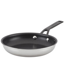 KitchenAid 5-Ply Clad Stainless Steel Nonstick Induction Frying Pan, 8.25