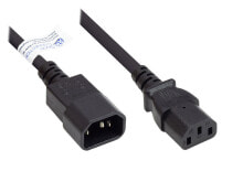 Alcasa P1430-S020 кабель питания Черный 2 m Разъем C14 Разъем C13