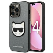 KARL LAGERFELD Klhcp14XSapchg iPhone 14 Pro Max 6.7 Saffiano Choupette Head Patch phone case