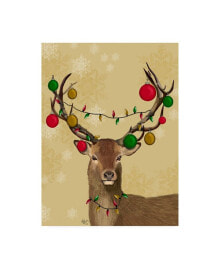 Trademark Global fab Funky Stag and Baubles Canvas Art - 36.5