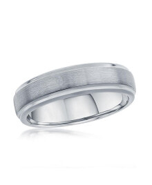 Купить кольца и перстни METALLO: Brushed & Polished 6mm Tungsten Ring