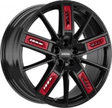 Колесный диск литой Ronal R67 Red Left jetblack 8.5x20 ET35 - LK5/112 ML76